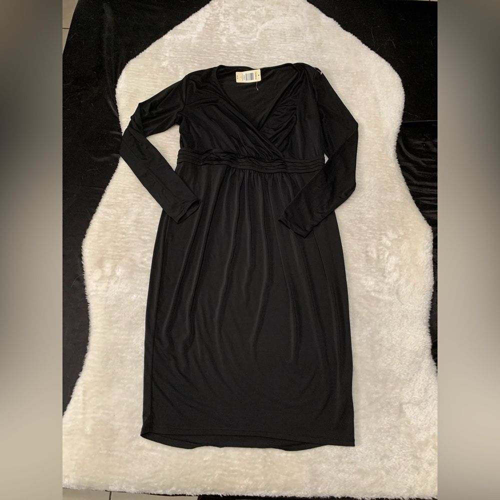 New Torrid 4cas LS Bodycon Black Womens Plus Size 0 Dress‎ Long